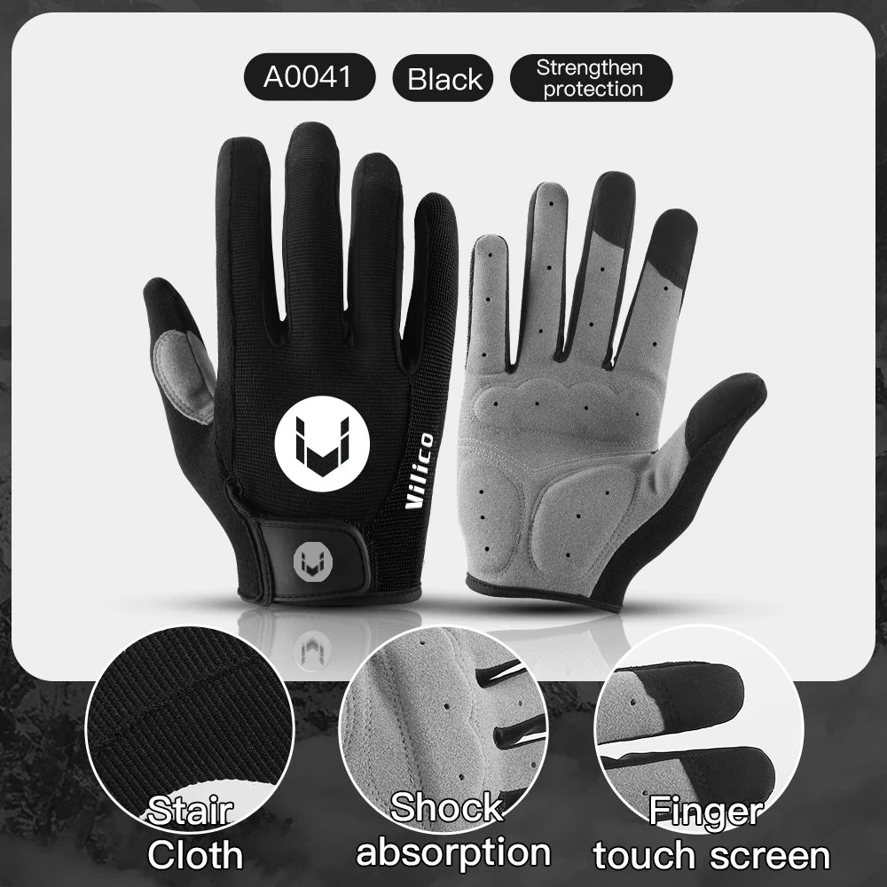 Fezrgea Full Finger Cycling Gloves – MTB Mountain Racing