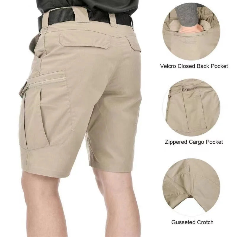 Men’s Outdoor Cargo Shorts – Waterproof & Breathable for Summer Adventures