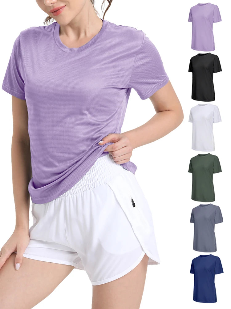 Women’s Ultralight Quick-Dry Sport T-Shirt – Breathable, Lightweight Running & Gym Shirt