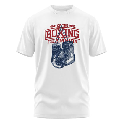 BOLF King of The Ring Boxing Champion Printed T-Shirt – Men’s Casual Unisex Tee