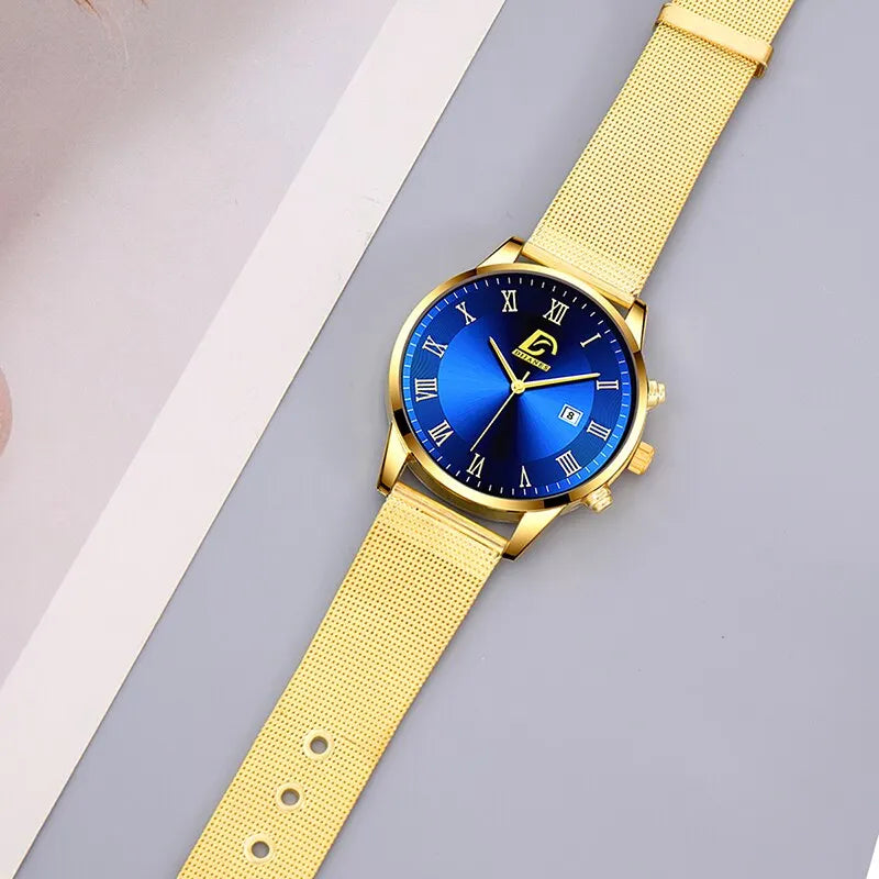 DIJANES Quartz Wristwatch – Men’s Fashion & Casual Complete Calendar Watch