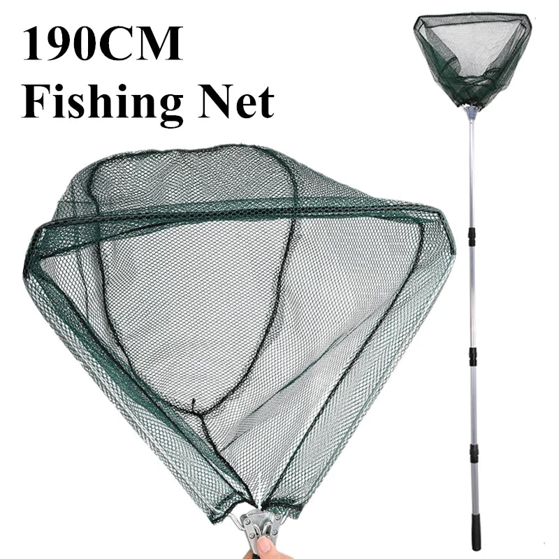 Telescopic Foldable Fishing Net – Aluminum Alloy Hand Net for Fly, Carp & Sea Fishing