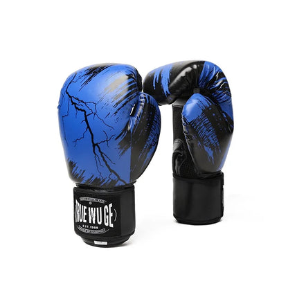 Kickboxing Gloves for Men & Women – PU Leather Muay Thai, Karate, MMA Training Gloves for Adults & Kids