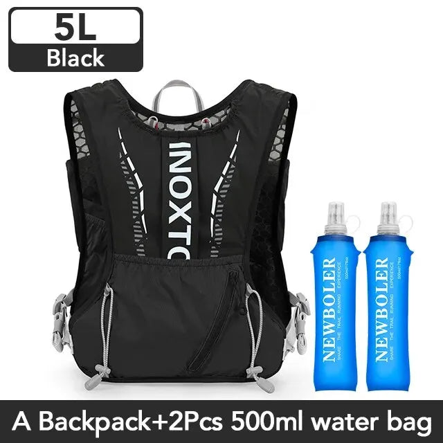 NEWBOLER Lightweight Running Backpack – 5L Hydration Vest for Unisex Cycling, Hiking & Marathon