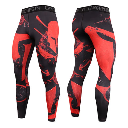 Men’s Compression Running Leggings Quick Dry Gym Fitness Training Sports Tights Pants