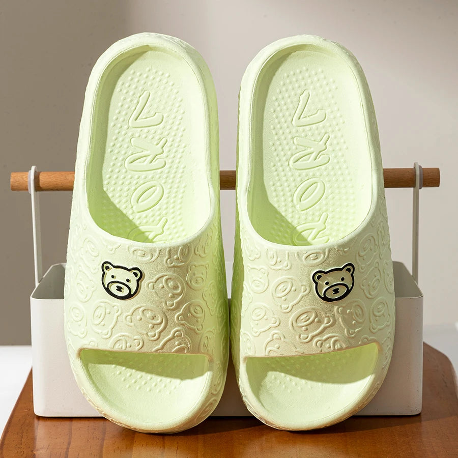 Women's Summer Animal Print Bathroom Slippers – Indoor Home Comfort