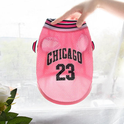 Mesh Breathable Dog Basketball Jersey | XS–5XL