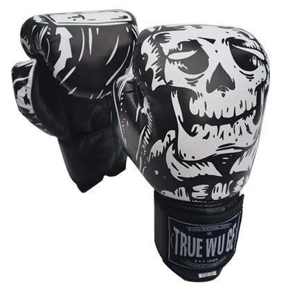 Kickboxing Gloves for Men & Women – PU Leather Muay Thai, Karate, MMA Training Gloves for Adults & Kids