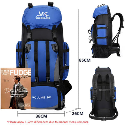 Scione 90L Waterproof Hiking & Camping Backpack – Large Capacity Trekking Bag for Men & Women