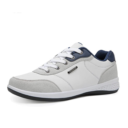 YRZL Men’s Waterproof Casual Sneakers – Spring & Autumn Lightweight Leather Shoes