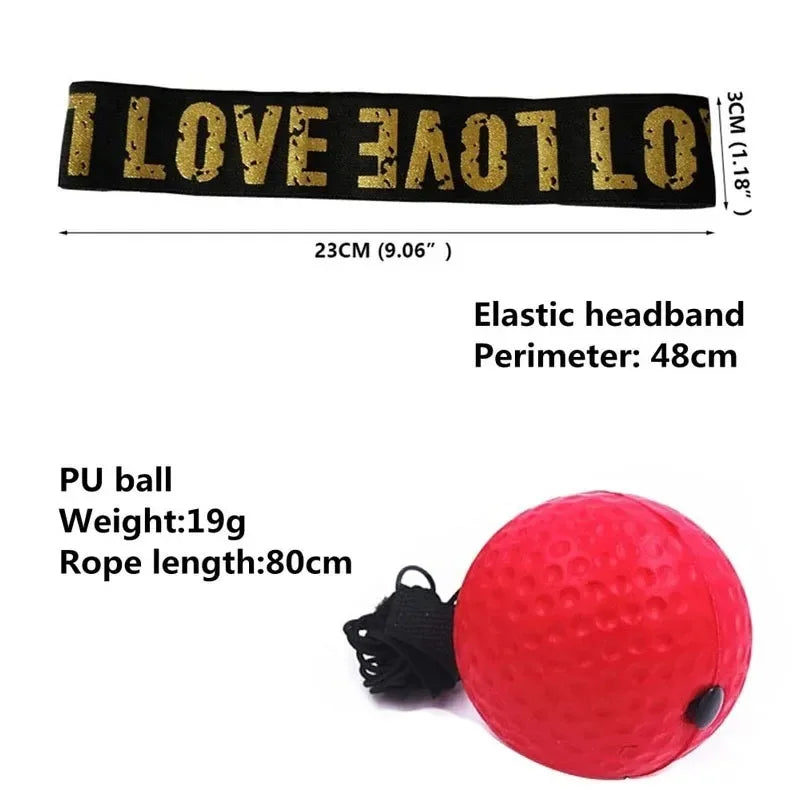 Head-Mounted Fighting Speed Training Boxing Reflex Ball