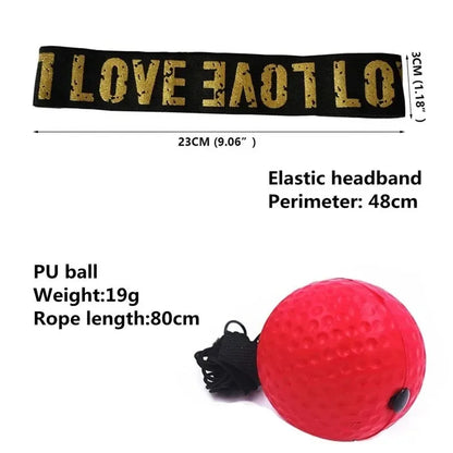 Head-Mounted Fighting Speed Training Boxing Reflex Ball