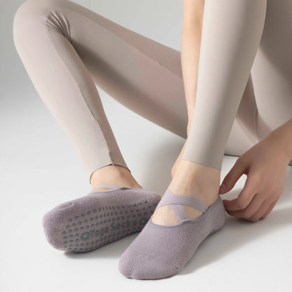 Women’s Anti-Slip Yoga & Pilates Socks – Knee-High Comfort and Stability