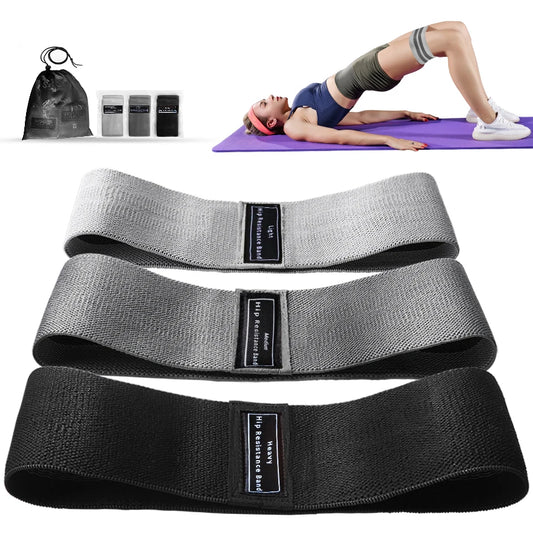 Fabric Resistance Hip Booty Bands – Unisex Glute & Thigh Workout Loops