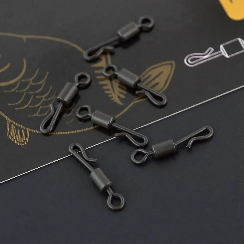 HIRISI Carp Fishing Quick Change Swivels – Pack of 20