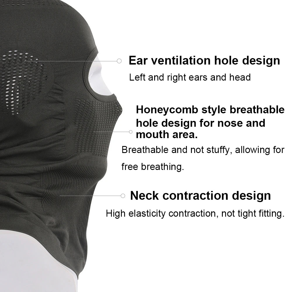 High Elasticity Breathable Balaclava Hat – Full Face Protection for Outdoor Activities