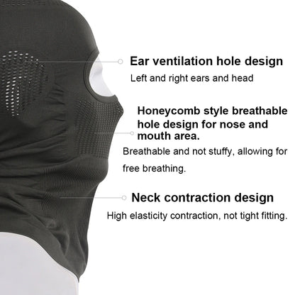 High Elasticity Breathable Balaclava Hat – Full Face Protection for Outdoor Activities