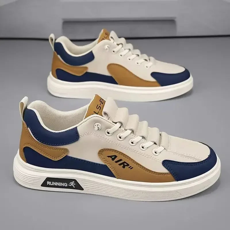 Trend 2025 Men’s Leather Low-Top Casual Shoes – Stylish & Comfortable