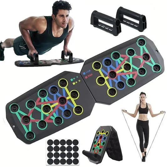 Portable Multifunctional Push-up Board Set – Total Upper Body Training