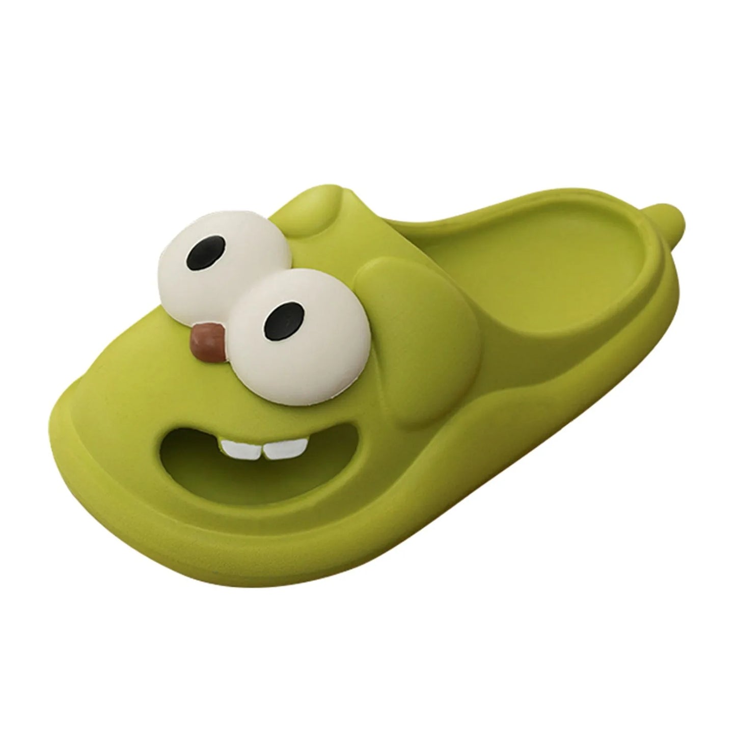 Tongue Kiss Slippers Big Eye Dog Slippers Cute Funny Big Eye Dog Fun Cartoon Package Head Eva Slippers For Women