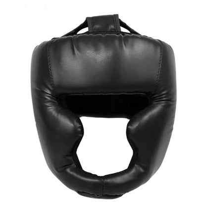 Boxing Helmet – Leather Martial Arts Head Guard for Adults & Kids