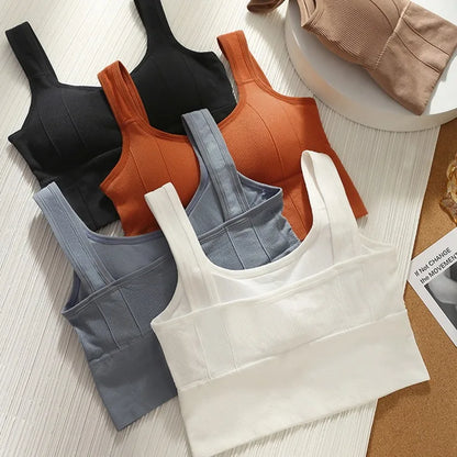 Women's Breathable Sports Bra – Seamless Yoga & Fitness Top