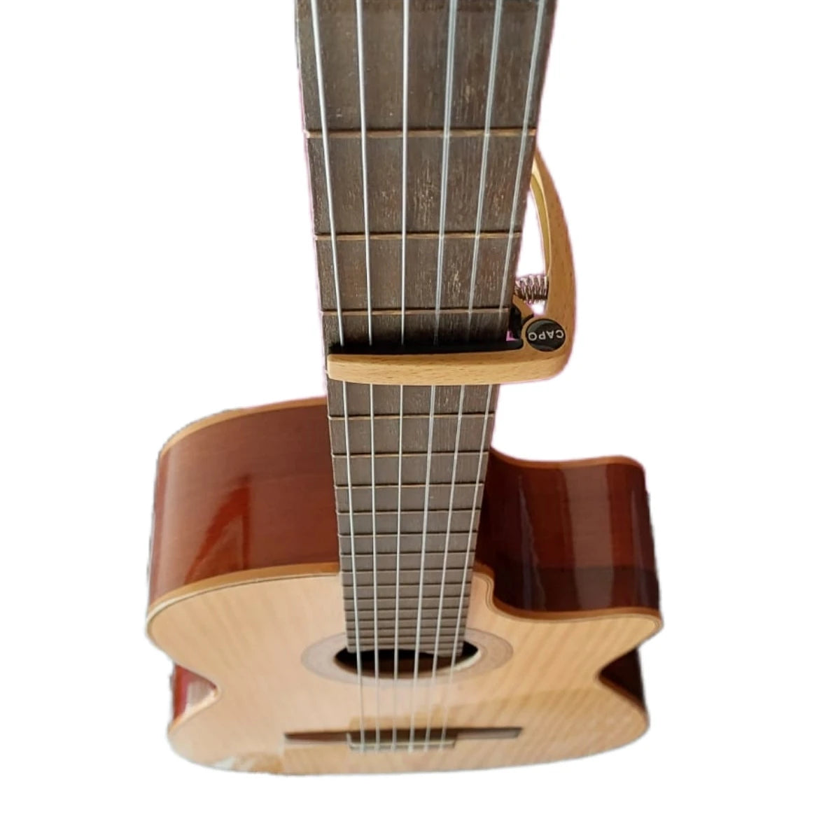 Zinc Alloy Guitar, Ukulele & Mandolin Capo – Quick-Change Clamp with Silicone Padding