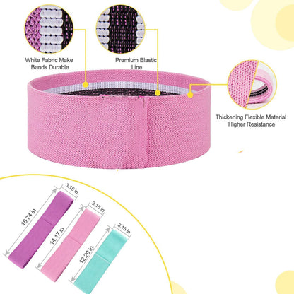 3pcs/Set Resistance Bands – Fitness Rubber Bands Expander & Elastic Exerciser