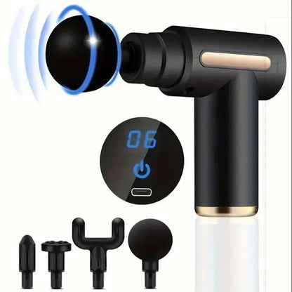Portable Fascia Vibration Massage Gun – Deep Muscle Relaxation for Body, Neck & Back