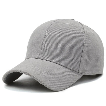 Unisex Plain Baseball Cap Adjustable Snapback Hat Casual Streetwear Dad Cap for Men & Women
