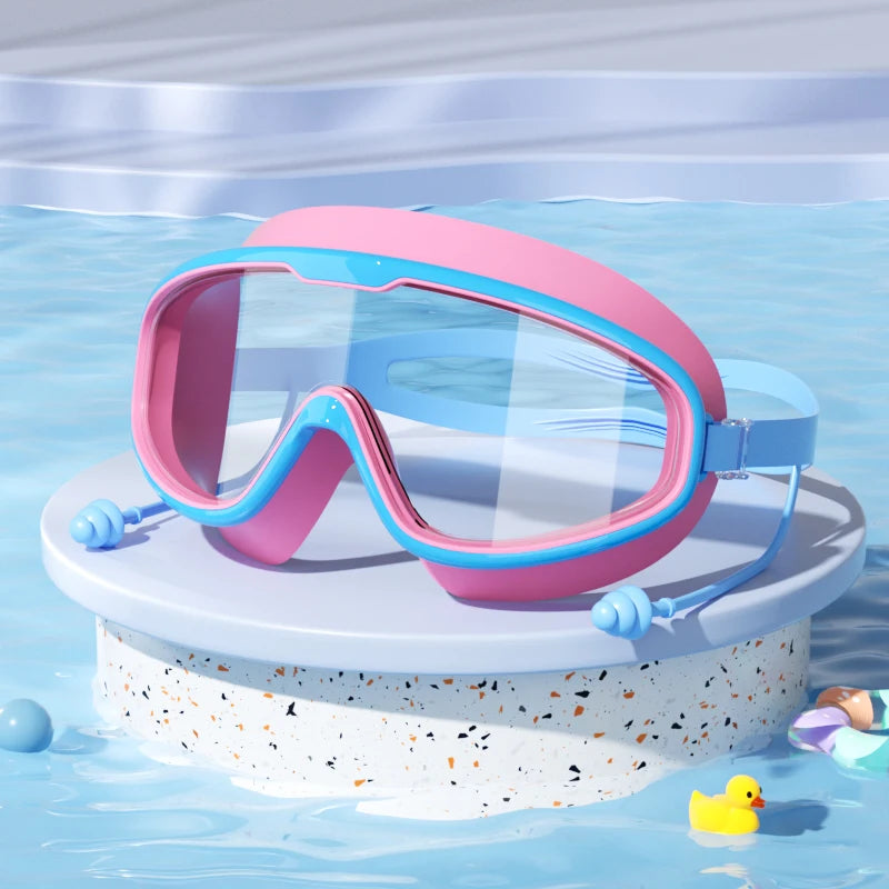Kids Swimming Goggles – HD Anti-Fog Waterproof Swim Glasses for Boys and Girls
