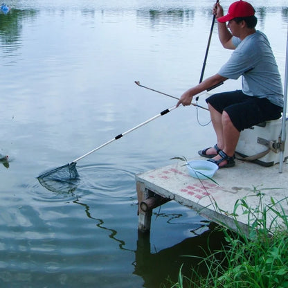 Telescopic Foldable Fishing Net – Aluminum Alloy Hand Net for Fly, Carp & Sea Fishing