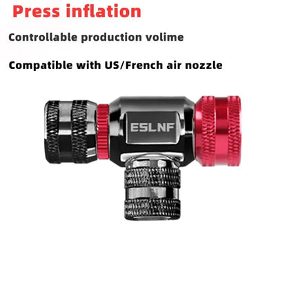 ESLNF Mini Bicycle CO₂ Pump Portable Tire Inflator