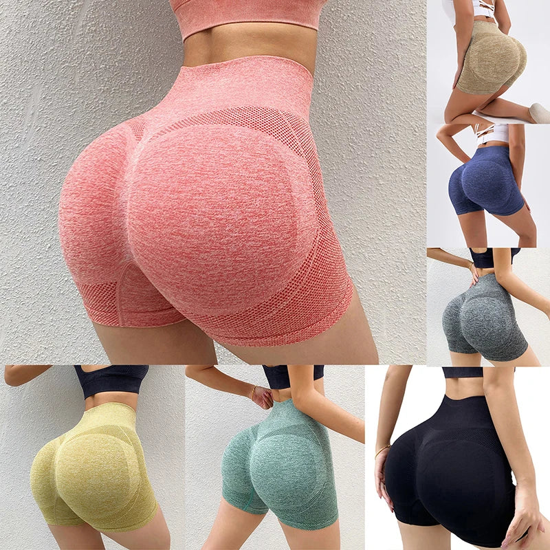 Women’s Sports Shorts – High Waist, Push-Up Fitness Shorts
