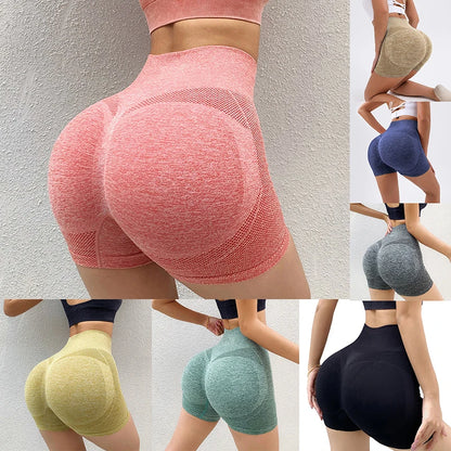 Women’s Sports Shorts – High Waist, Push-Up Fitness Shorts