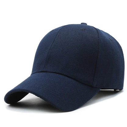 Unisex Plain Baseball Cap Adjustable Snapback Hat Casual Streetwear Dad Cap for Men & Women