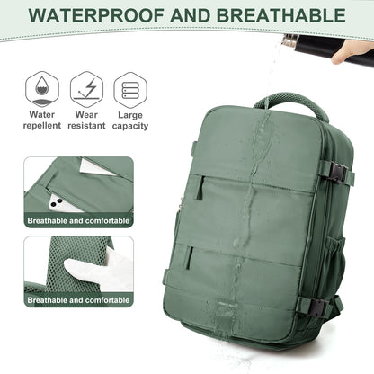 FLCC 40x20x25 cm Cabin Backpack – Unisex Travel, Laptop, and Hand Luggage