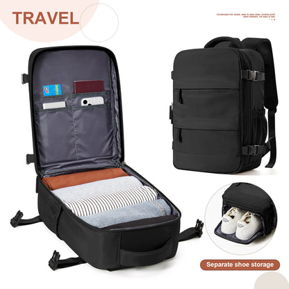 FLCC 40x20x25 cm Cabin Backpack – Unisex Travel, Laptop, and Hand Luggage