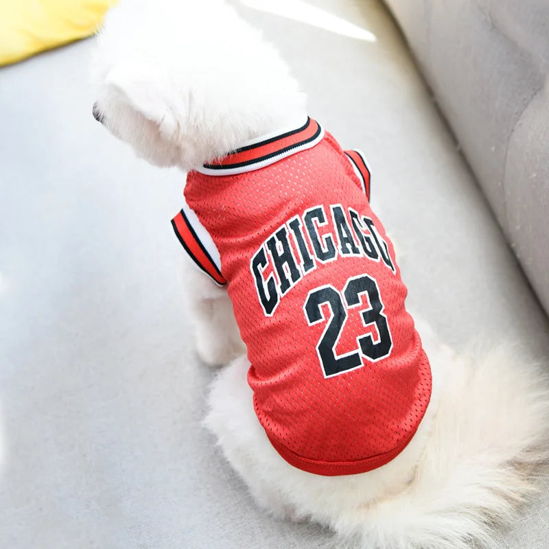 Mesh Breathable Dog Basketball Jersey | XS–5XL