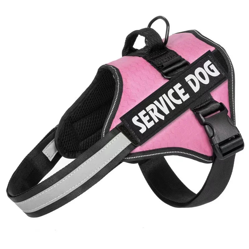 Chest Strap Dog Vest Harness for Medium & Large Dogs – Quick Release Anti-Pull Adjustable Vest Harness for Border Collie, Golden Retriever & Training Walks