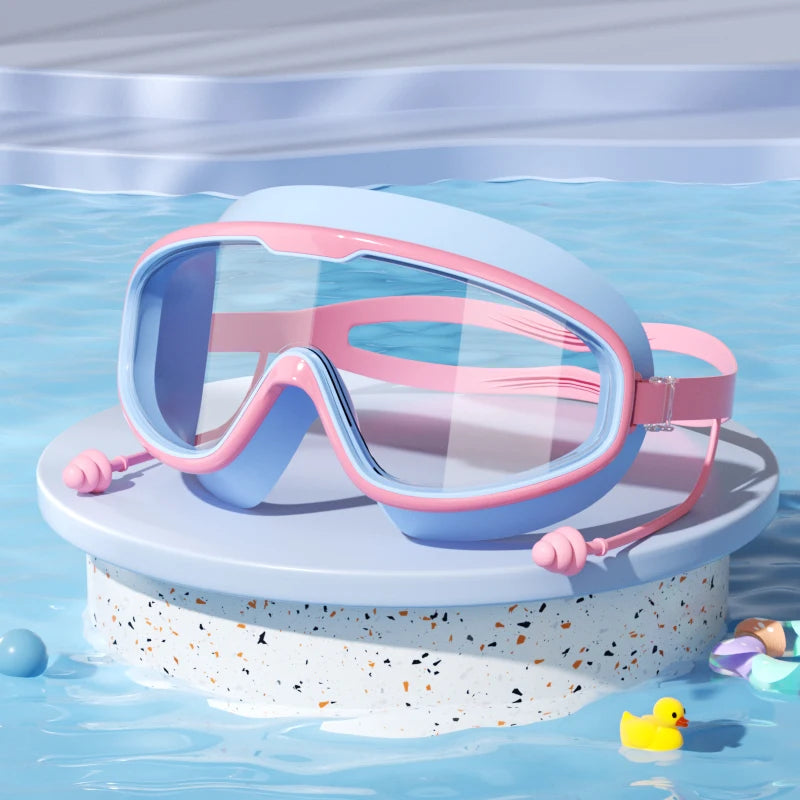 Kids Swimming Goggles – HD Anti-Fog Waterproof Swim Glasses for Boys and Girls