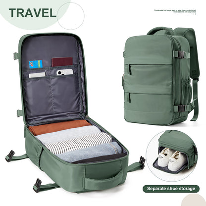 FLCC 40x20x25 cm Cabin Backpack – Unisex Travel, Laptop, and Hand Luggage