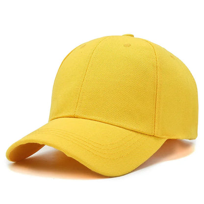 Unisex Plain Baseball Cap Adjustable Snapback Hat Casual Streetwear Dad Cap for Men & Women