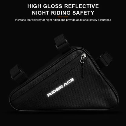 RIDERACE Waterproof Cycling Tube Bag – Top & Bottom Tube Bag for MTB & Road Bikes