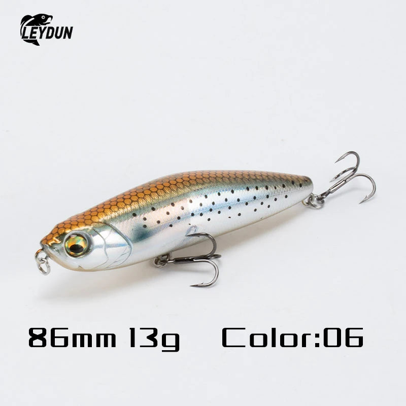 LEYDUN Z-Claw Floating Pencil Fishing Lure – Topwater Hard Bait