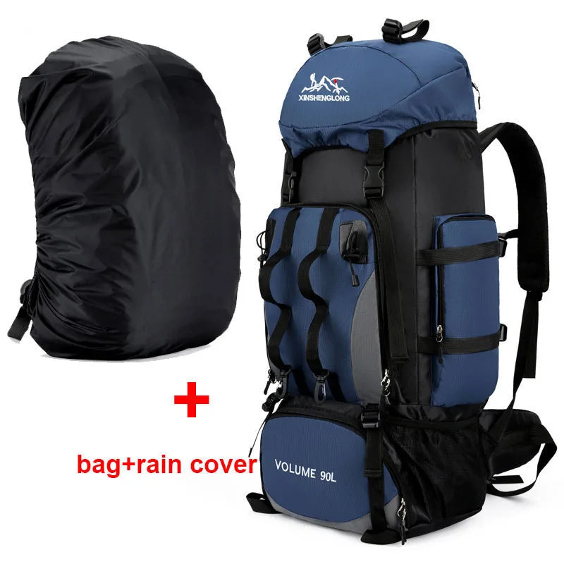 Scione 90L Waterproof Hiking & Camping Backpack – Large Capacity Trekking Bag for Men & Women