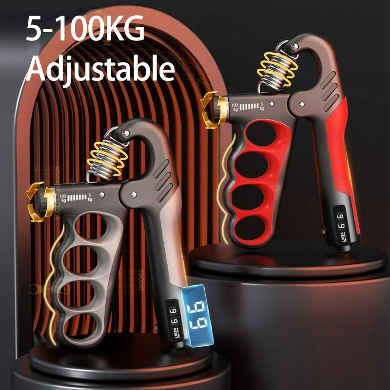 Hand Grip Strengthener with LCD Counter – Adjustable 5–100KG