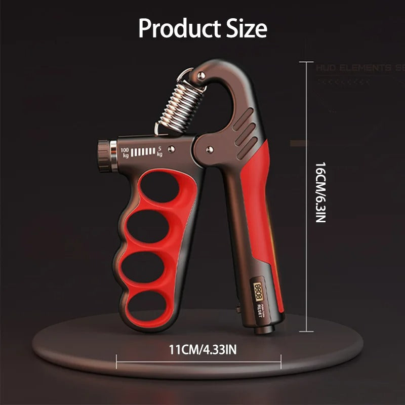 Hand Grip Strengthener with LCD Counter – Adjustable 5–100KG