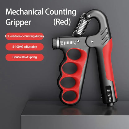 Hand Grip Strengthener with LCD Counter – Adjustable 5–100KG