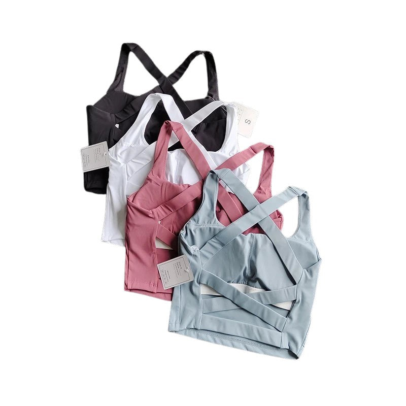 Women’s Push-Up Sports Bra – Breathable Fitness & Yoga Top, Running Vest Bralette (Model W1253)